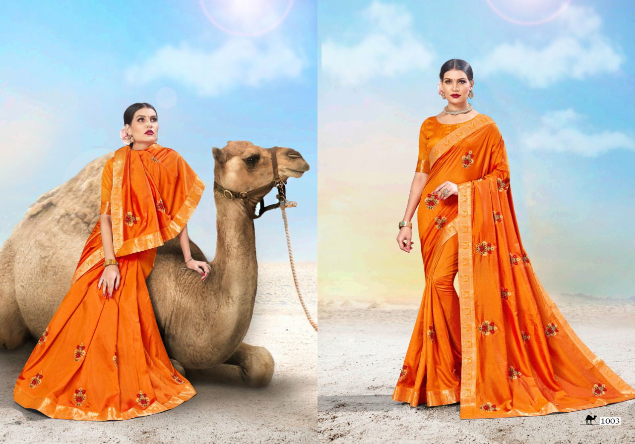 Ronisha Magical Exclusive Designer Festive Wear Vichitra Silk Sarees Collection
