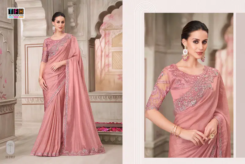 Silver Screen 21 Edition By Tfh Wholesale Party Wear Saree Suppliers In Mumbai
