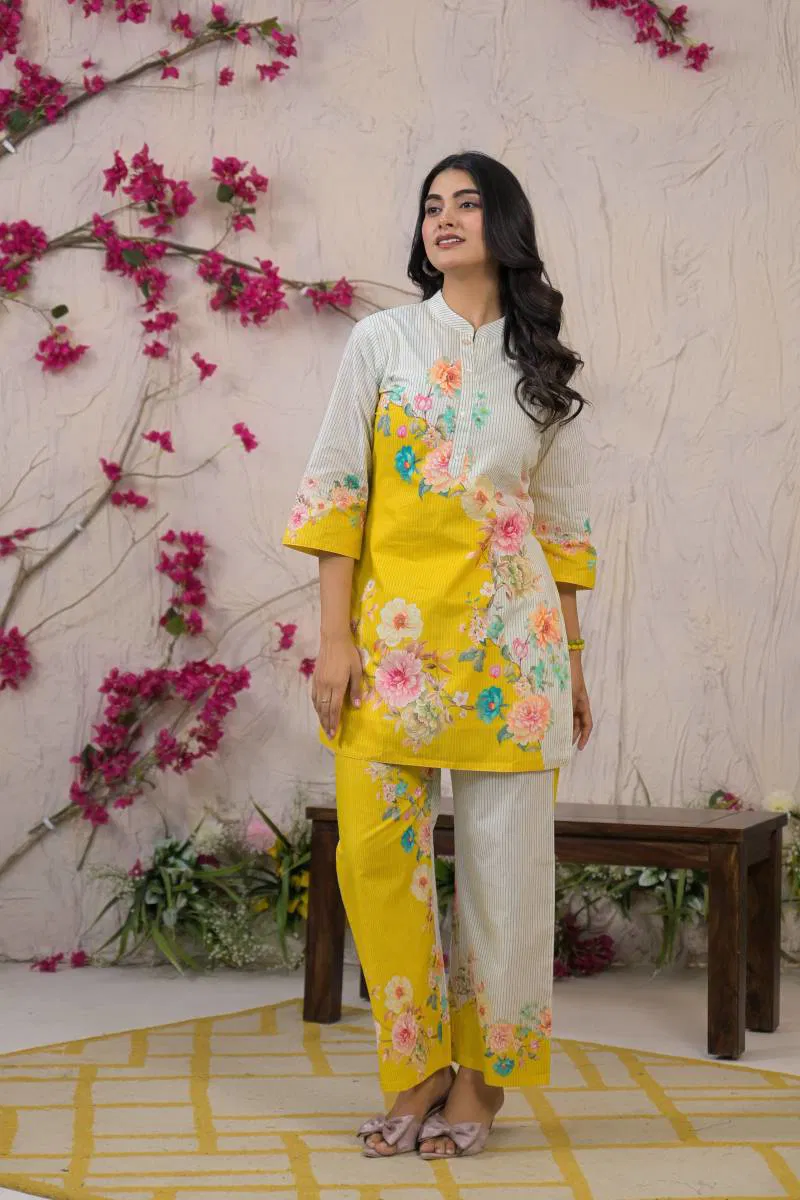 Tanyaa P 255 Cotton With Handwork Touchup Co Ord Sets Orders In India