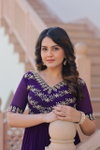 KA 1172 Faux Blooming Incredible Embroidery Gown Exporters In India