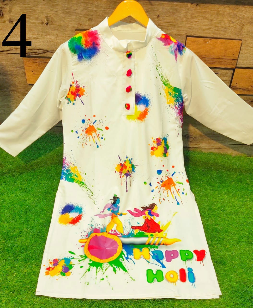 Holi Special 1 Silk Digital Printed Holli Special Kurti Collection