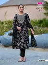 Kavya Vol 1 By Diya Trends Vertican Printed Kurti With Bottom Dupatta