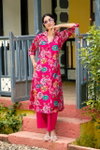Rosy Vol 2 By Ossm Vertican Discharge Printed Kurti With Bottom Wholesale Online