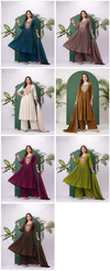 K 1074 By Naisha Roman Embroidery Kurti With Bottom Dupatta
