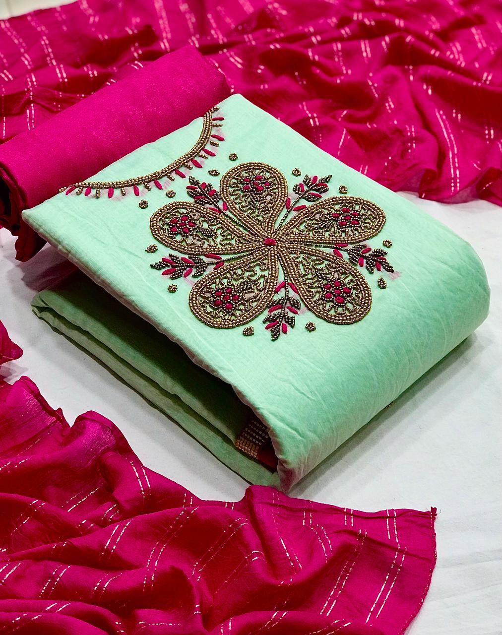 Designer Handwork Suits 75 Latest Fancy Casual Wear Designer Dress Material Collection

