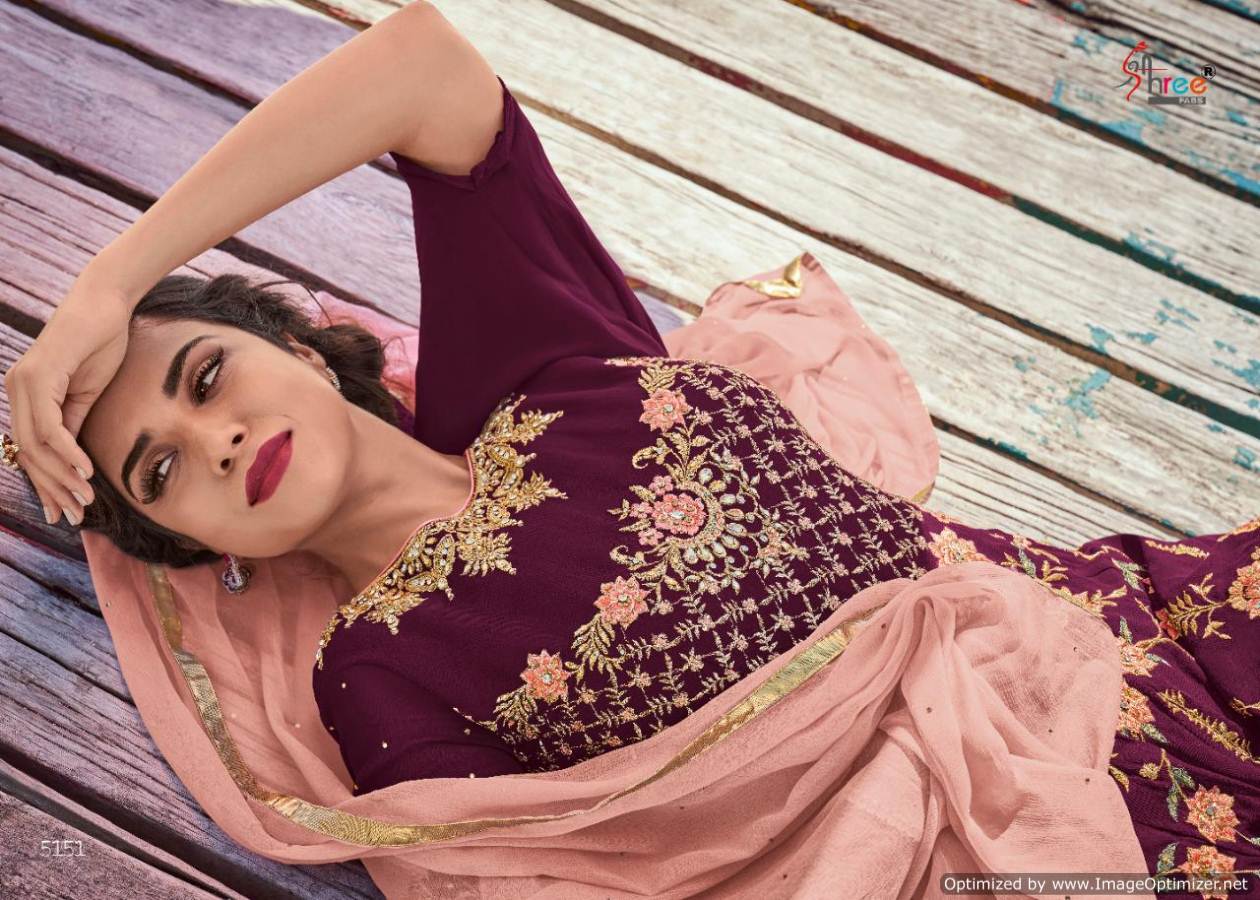 Shree Fab Rajshree Latest Heavy Designer Wedding Wear Salwar Suit Collection With Nazmeen Diamond Work Dupatta 