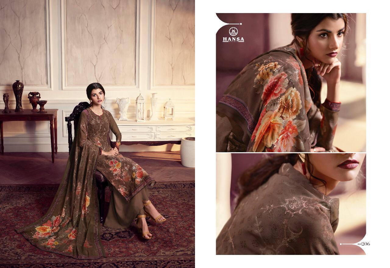 HUSNA Misty Georgette Digital Print with Ari Work and Sequence Work Printed Designer Salwar Suit Collections