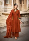 Kashmira By Karissa Bombay Cotton A Line Kurti With Bottom Dupatta Wholesale Online
