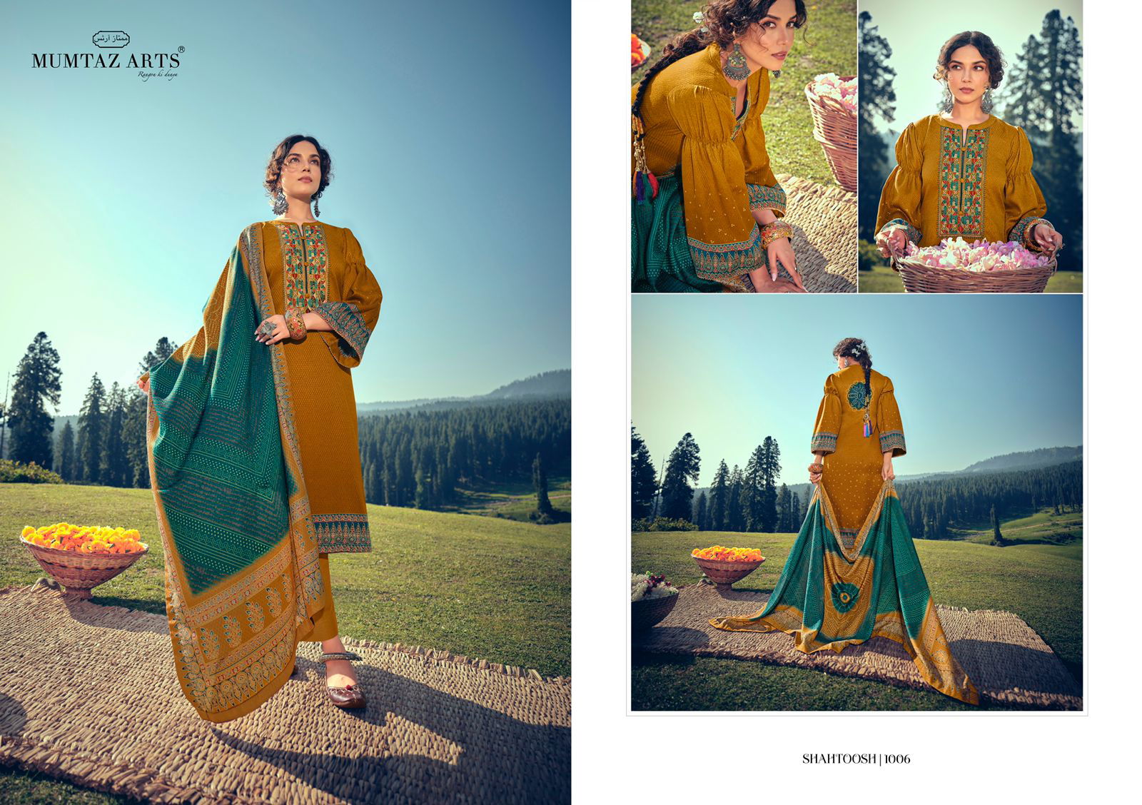 Mumtaz Shahtoosh Lawn Cotton Exclusive Digital Print Fancy Regular Wear Designer Dress Material Catalog