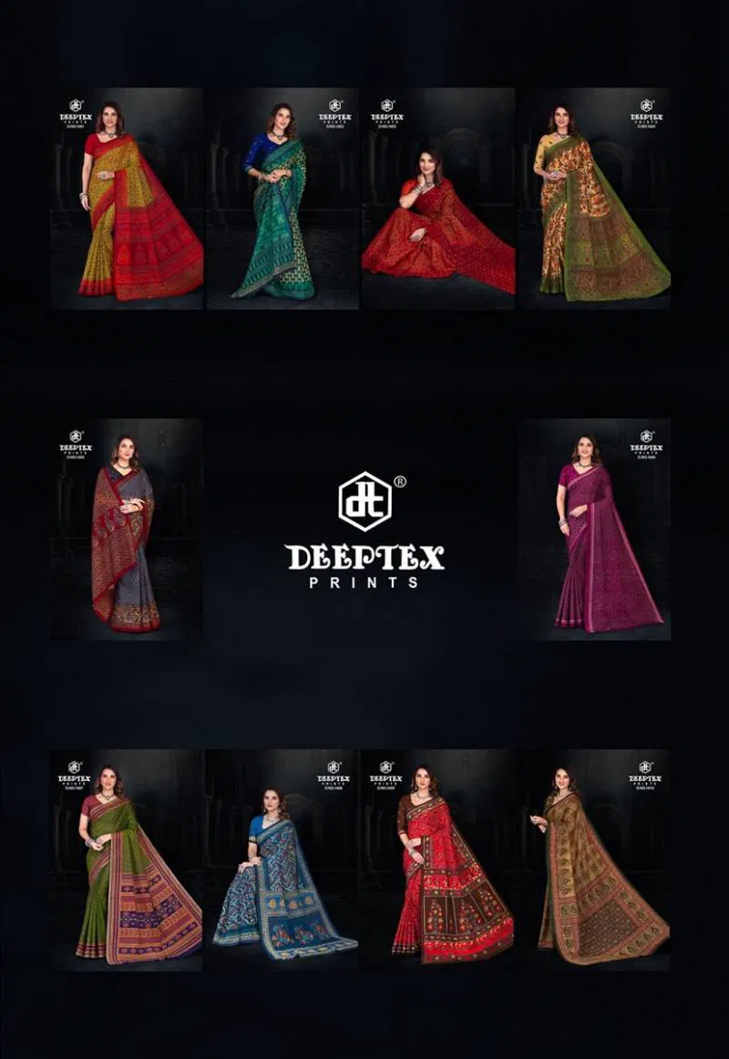 Prime Time Vol 16 By Deeptex Cotton Printed Saree Wholesale Clothing Distributors In India