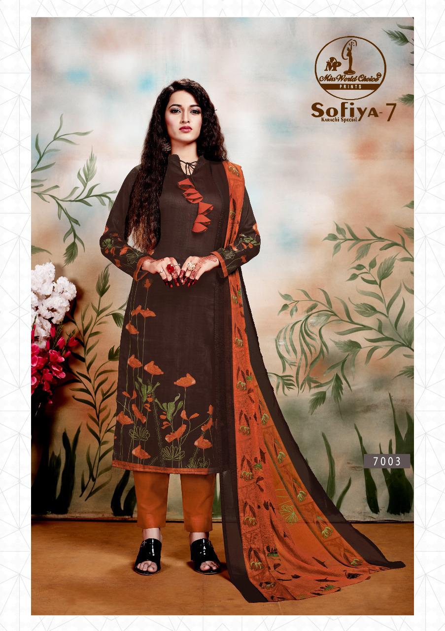 Sofiya 7 New Designer Printed Cotton Dress Material Collection 