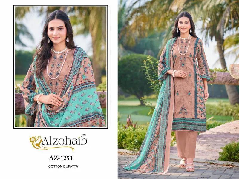 Saira Vol 1 by Alzohaib Chiffon Dupatta Pakistani Salwar Suits bulk orders in india
