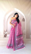 Scmd Ruhi Casual Wear Printed Linen Silk Saree online wholesale
