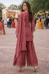 Veena By Mrudangi Roman Silk Online Readymade Sharara Suits Wholesale