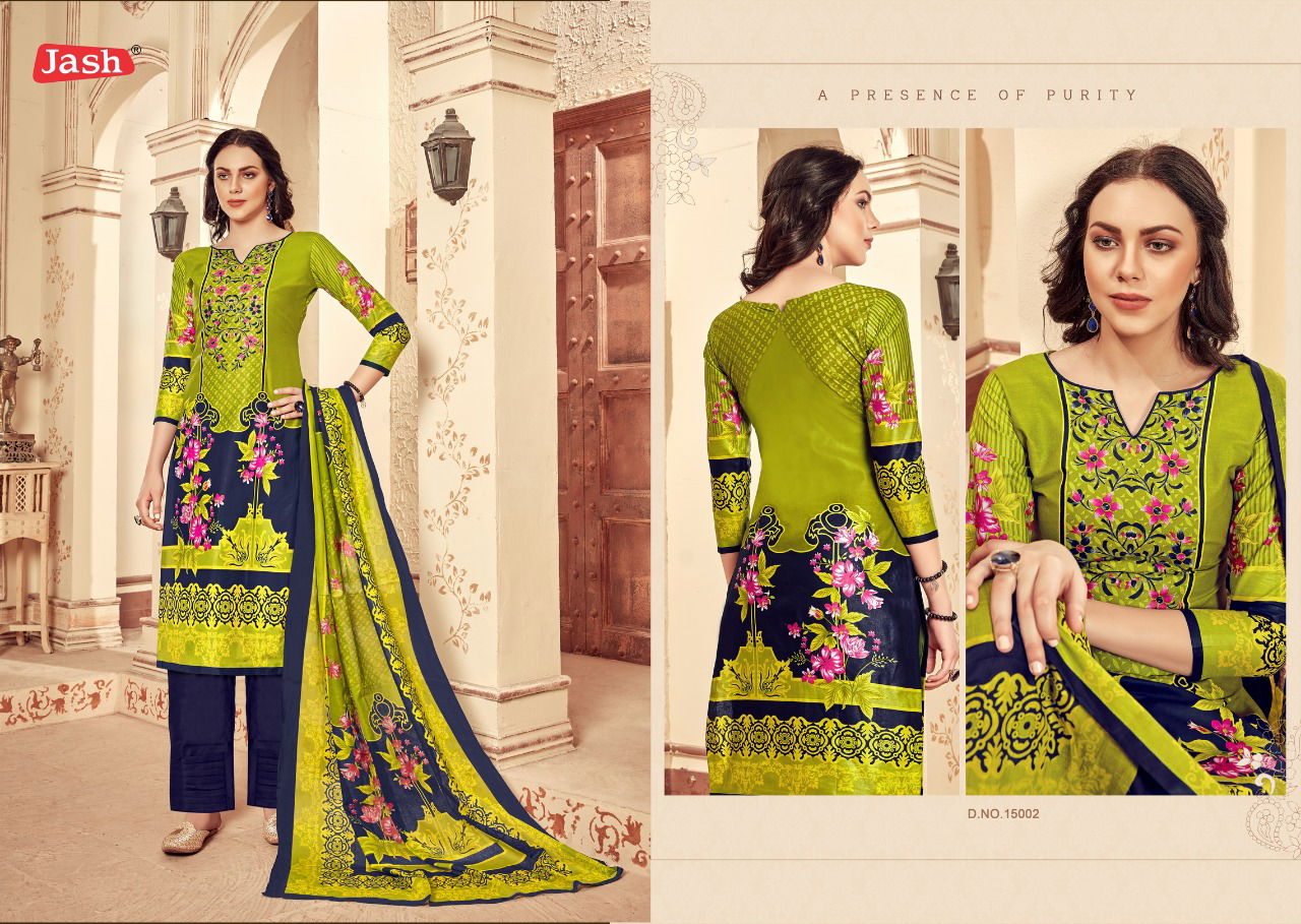 Jash Kusum 15 Exclusive Designer Regular Wear Pure Cotton Dress Material Collection 