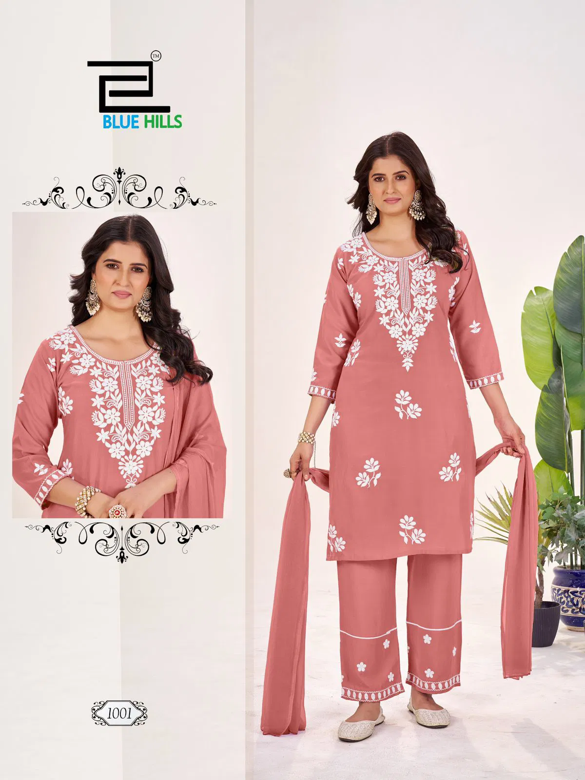 Summer Feels By Blue Hills Rayon Kurti With Bottom Dupatta Wholesale Online