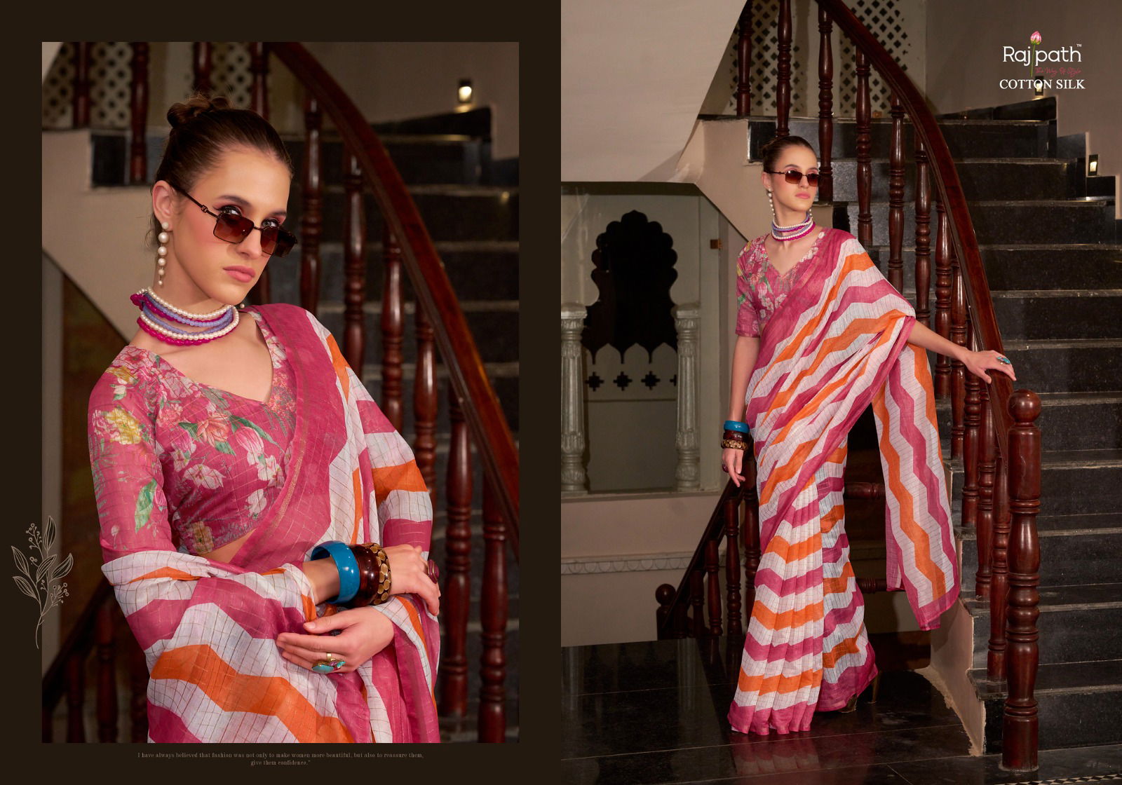 Rang De Basanti By Rajpath Linen Cotton Silk Saree Wholesale Online