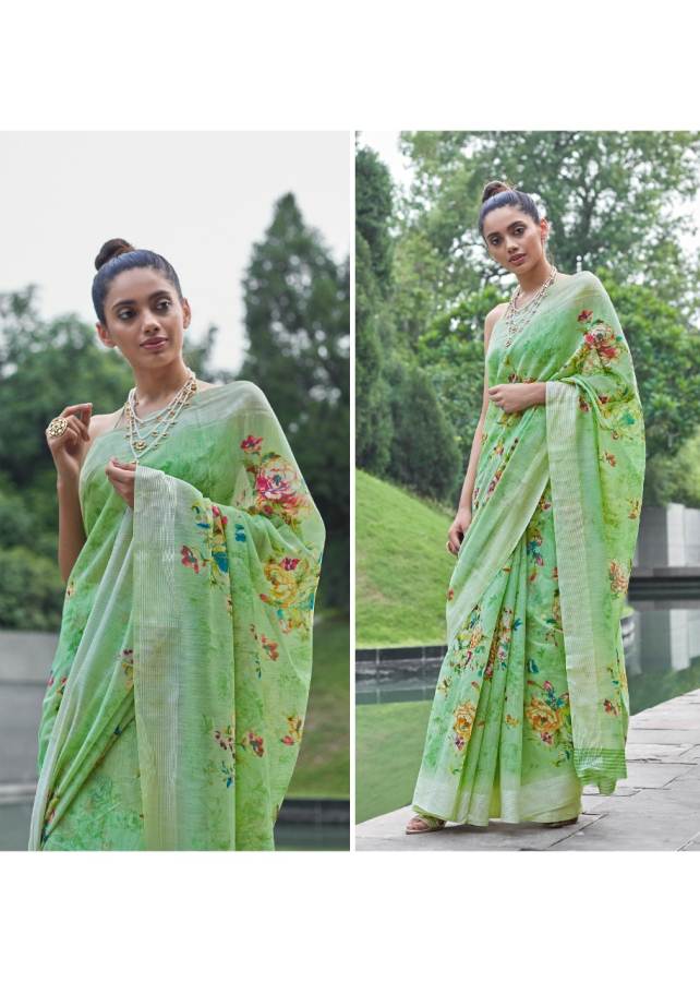 Shangrila Akira Latest Collection Of Casual Wear Linen Cotton Saree 