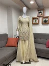 Cream Colour Luxuria Vol 1 By Beriston Viscose Sharara Suit BS109
