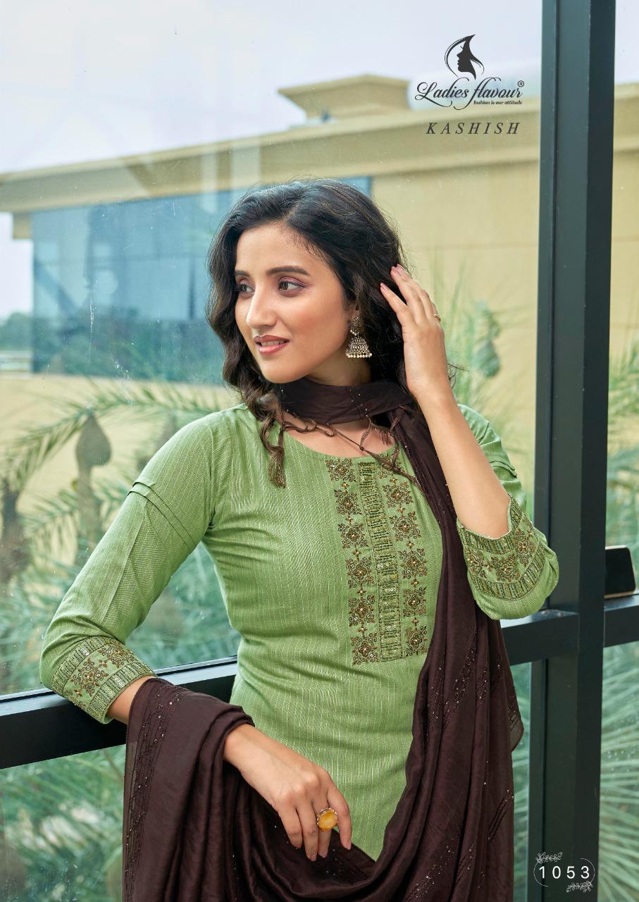 Ladies Flavour Kashish Fancy Festive Wear Heavy Rayon Weaving pattern Ready Made Collection
