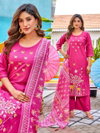 Naisha K 719 Dabhu Cotton Ladies Kurti With Bottom Dupatta Wholesale Market In Surat
