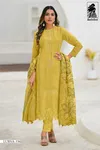 Lubna By Sahiba Organza Silk Embroidery Dress Material Orders In India