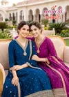 Shruti By Aanchi Vichitra Silk Anarkali Kurti With Bottom Dupatta
