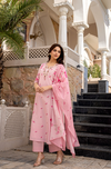 Dhuvrunda 01 Chanderi Butti Printed Casual Wear Kurti With Pant And Dupatta Wholesale In India