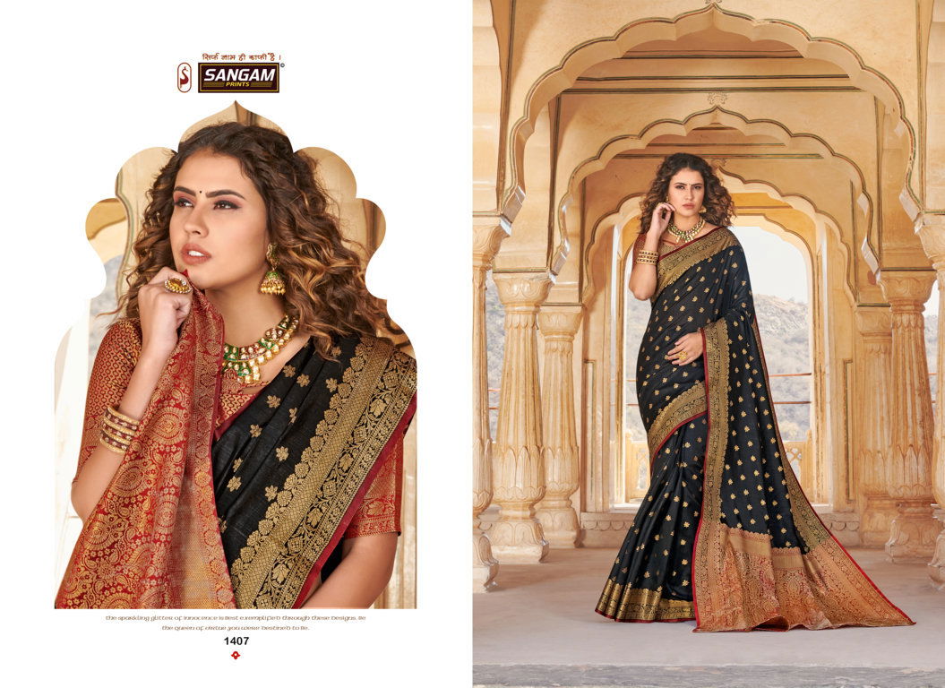 Sangam Morepankh Exclusive Collection Festive Wear Handloom Silk Sarees Collection
