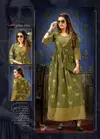 Rosy Glow By Unique Style Rayon Printed Long Anarkali Kurtis Suppliers In India
