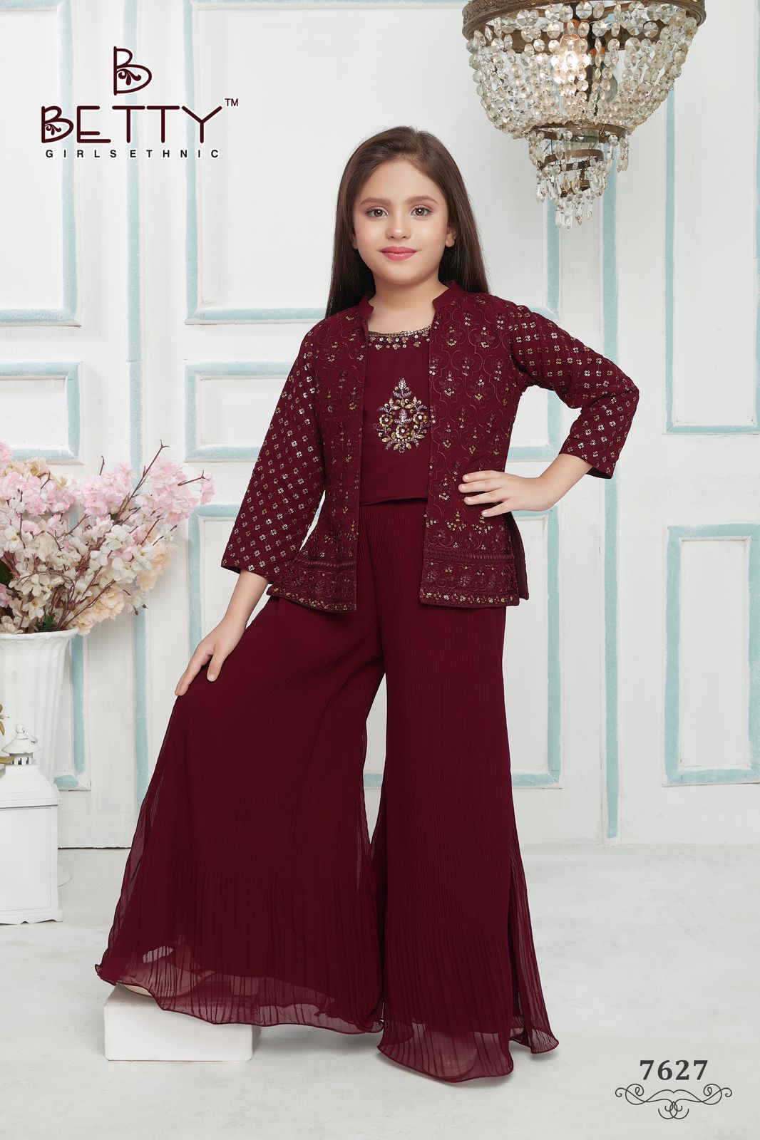 Betty 7627 Girls Wear Top With Bottom Western Kids Catalog
