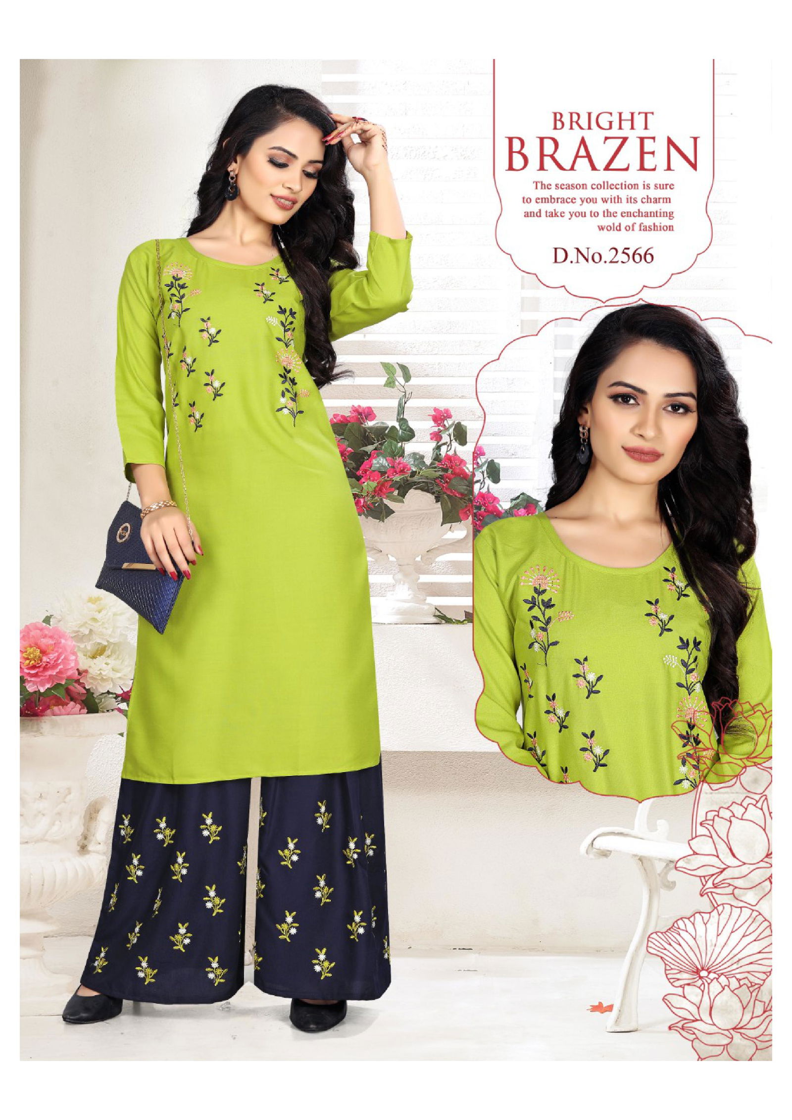 PAHAL Latest Fancy Designer Regular Ethnic Wear Rayon Printed Kurtis With Sahara Collection 