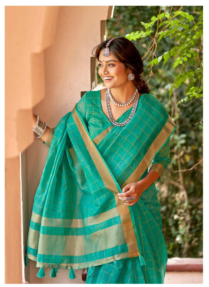 LIFESTYLE RAJSHREE Latest Fancy Designer casual Wear Cotton Jari Saree Collection