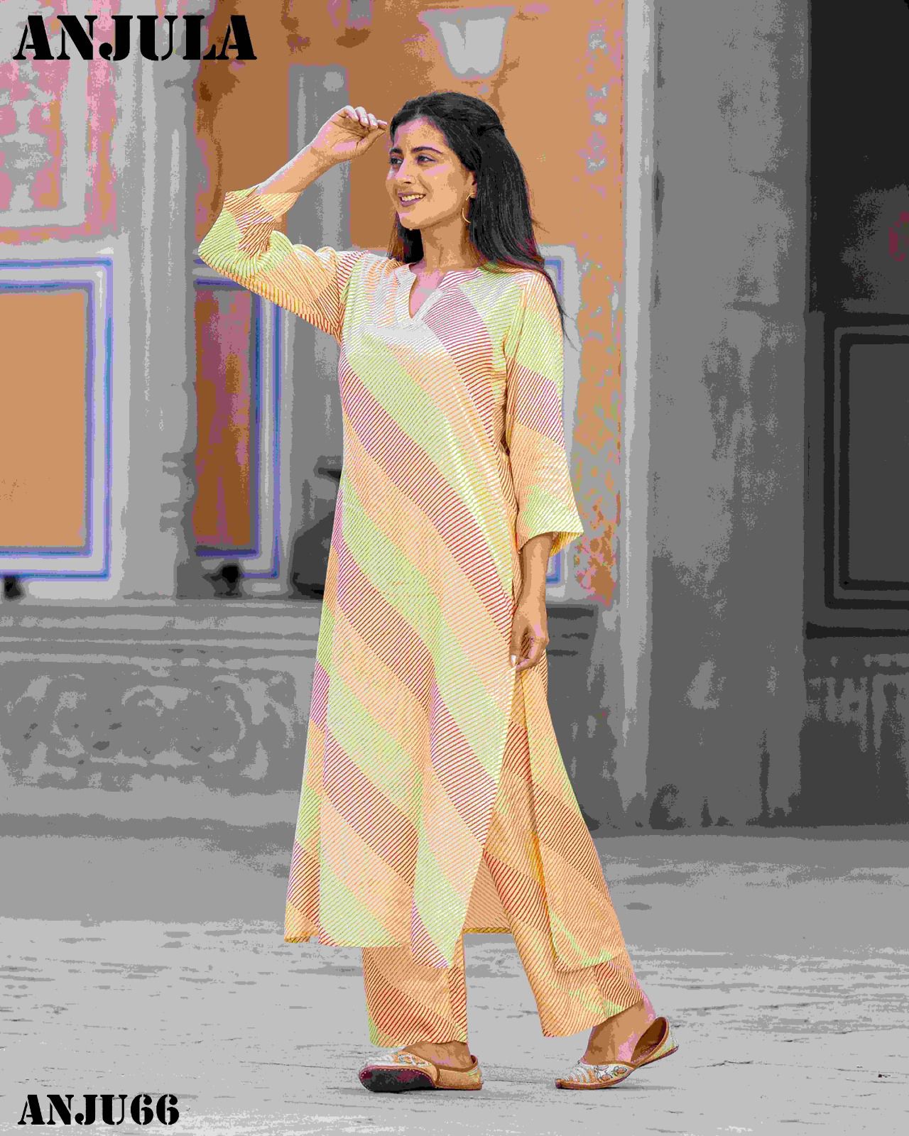 Anjula Vol 4 Pure Muslin Printed Kurti With Bottom Catalog
