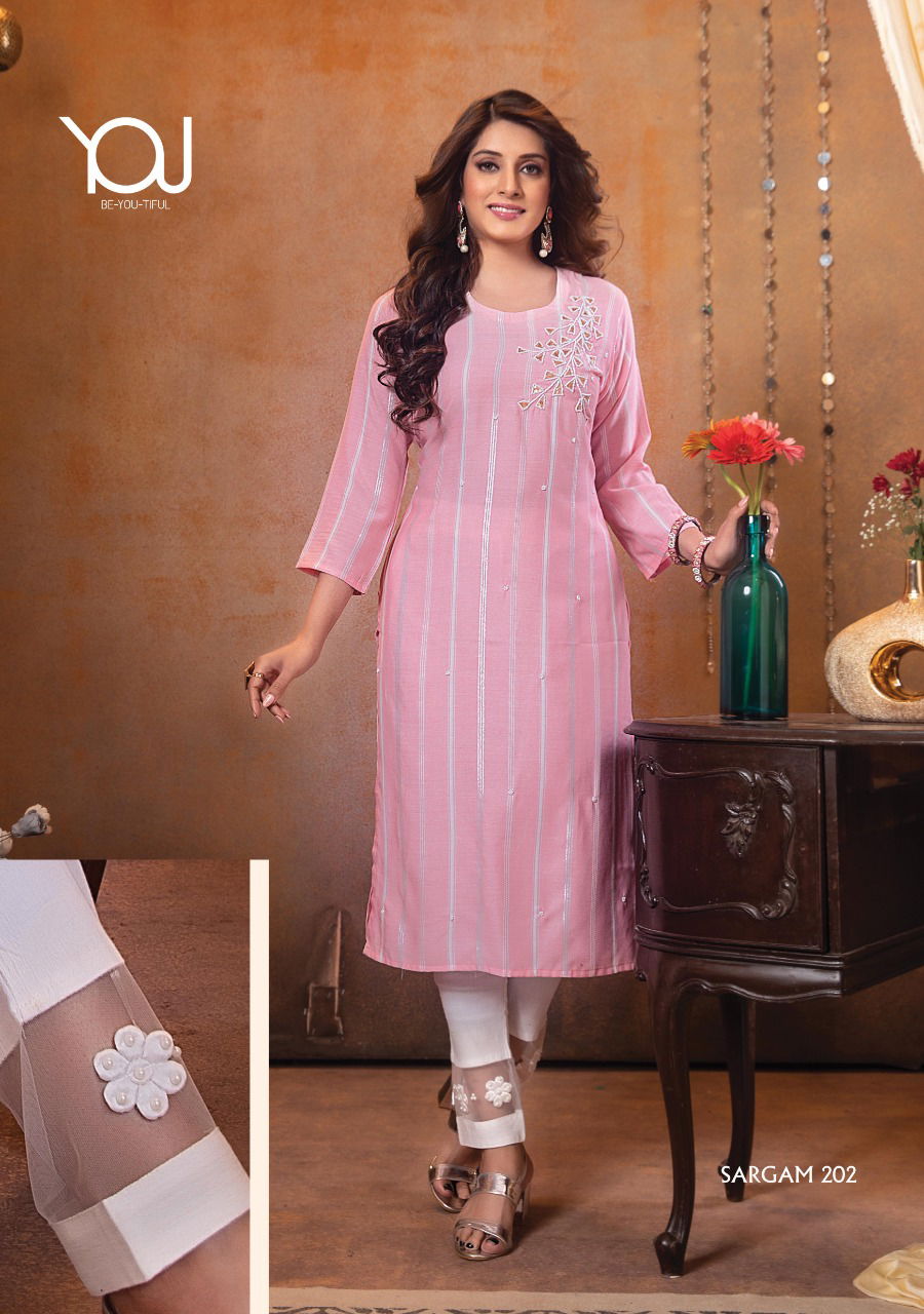 Wanna Sargam 2 Latest Ethnic Wear Viscose Fancy Kurti With Bottom Collection