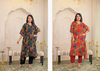 Naisha K 157 Chinon Printed Kaftan With Bottom Wholesalers In Delhi