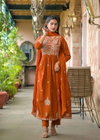 Naisha K 299 Cotton Embroidered Kurti With Pant Dupatta Wholesale Market In Surat