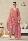Suhani By Sudriti Talian Satin Printed Handwork Dress Material Exporters In India