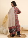AV Viscose Printed Anarkali Kurti With Bottom Dupatta Online Wholesale