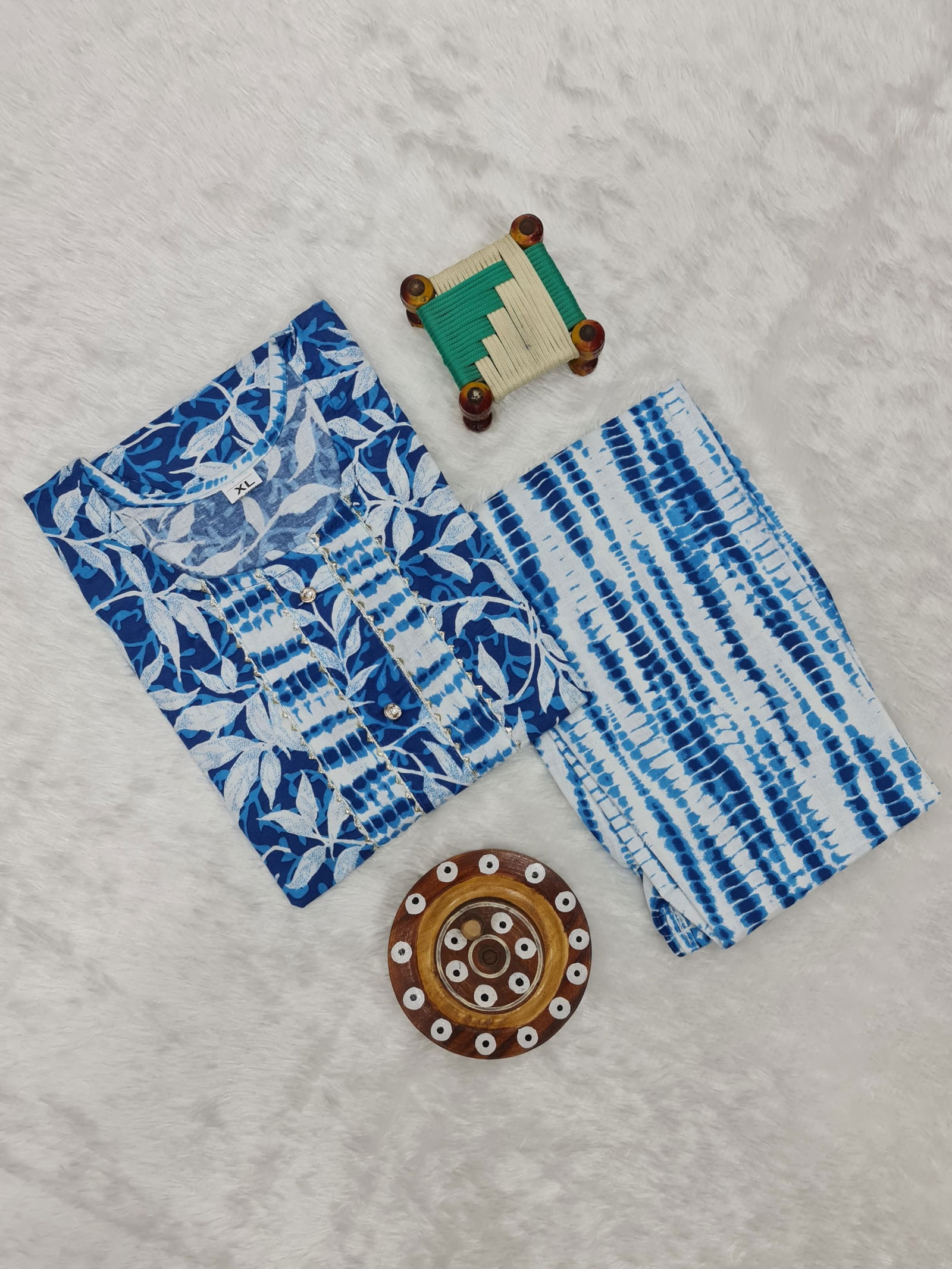 Mann Jaipuri Cotton Printed Kurti With Bottom Catalog