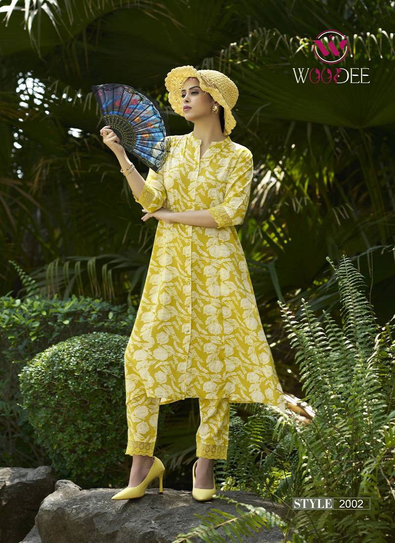 Shakira Vol 2 By Woodee Rayon Printed Co Ord Set Suppliers In India