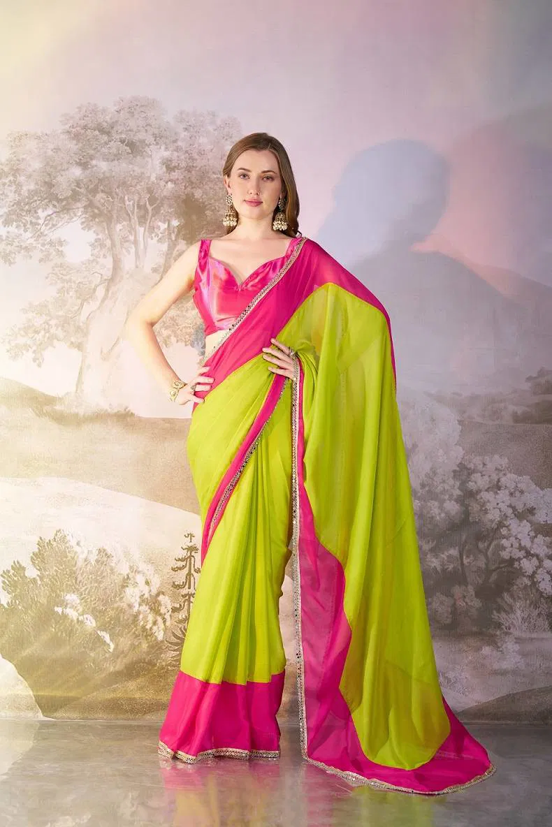 Ziva 38 Beautiful Chiffon Party Wear Stylish Saree Wholesale Clothing Distributors In India