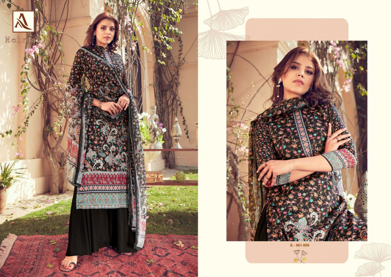 Alok Mehraan Jam Cotton Designer Casual Wear Pure Zam Cotton Digital Print with Swarovski Diamond Dress Material Collection
