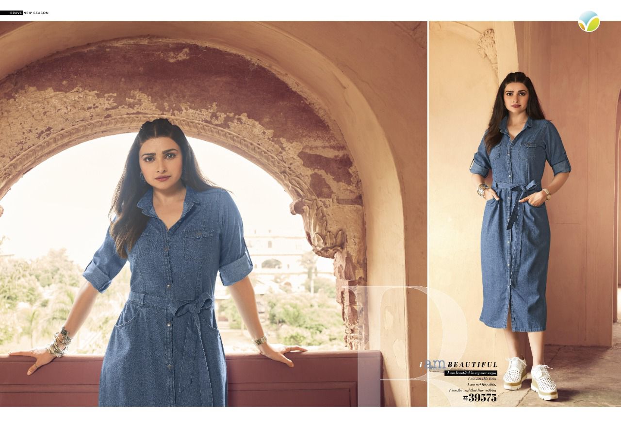 Vinay Tumbaa Denim 2 Exclusive Fancy Party Wear Denim Stylish Kurti Collection