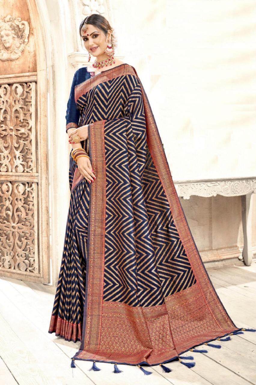 Latest Designer Party Wear Bhagalpuri Saree Collection