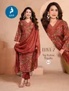 Elina 2 By Kaya Veritcal Kurti With Bottom Dupatta Wholesale Market In Surat