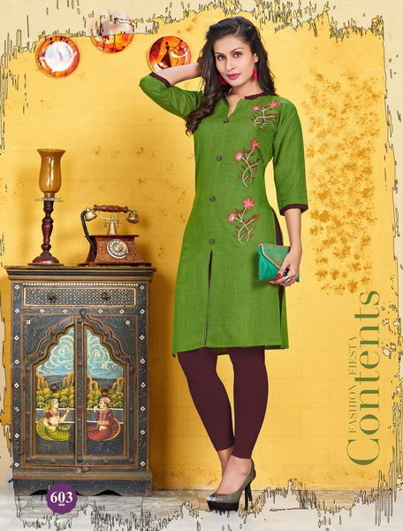 Trendy Rangeen 2 Latest fancy Regular Wear Rayon Designer Kurtis Collection
