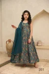 Lucaya Kids Vol 2 Rayon Digital Printed Flare Kids Girls Gown Set