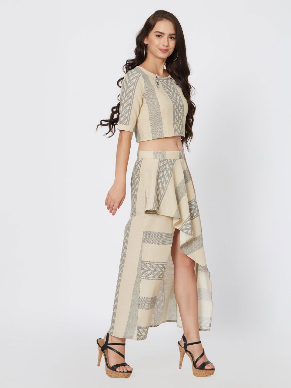 Ecex 1300 Casual Wear Latest Desingner Western Tops With Bottom Size Set Collection
