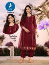 Pranisha By Kaya Vertican Kurti With Bottom Dupatta Wholesale Price In Surat